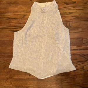 Off white beaded top size large